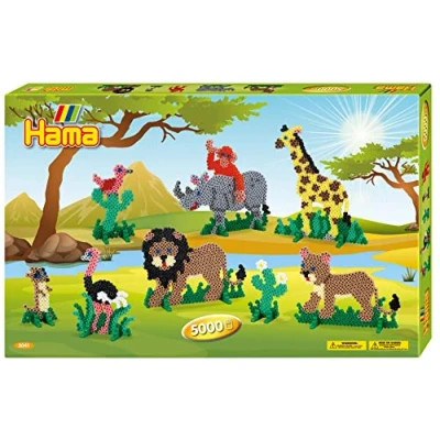 Abbildung von Hama Bügelperlen Geschenkpackung Safari Midi