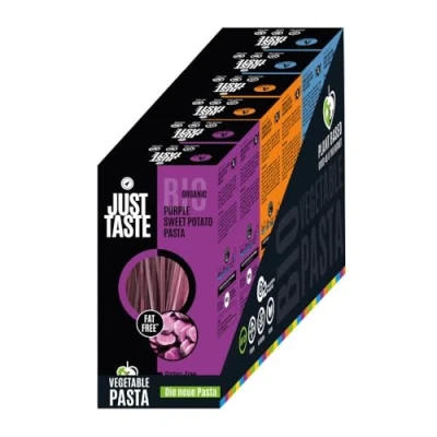Abbildung von JUST TASTE Die Famosen BIO Süßkartoffel Pasta Sorten 6er Pack á 250g (2x Kurkuma Süßkartoffel, 2x Lila 2 Weisse Süßkartoffel))
