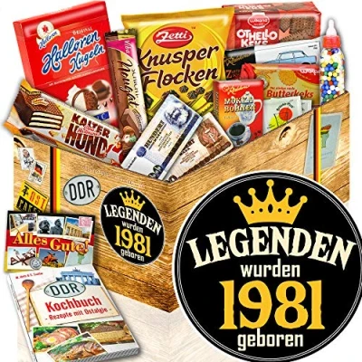 Abbildung von Legenden 1981 Suessigkeiten Box DDR