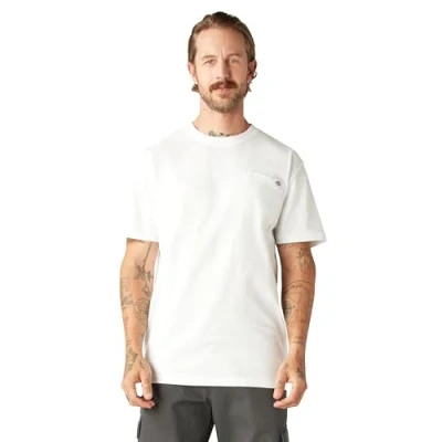 Abbildung von Dickies Herren Pocket Tee S/S T Shirt, Weiß (White WH), Small (Herstellergröße: S)
