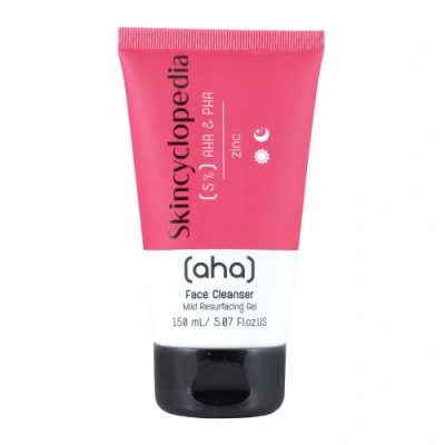 Abbildung von Skincyclopedia Reinigungsgel mit AHA, PHA und Zink PCA, Cleanser für sauberes Gesicht, Gesichtsreinigung gegen Pickel Mitesser, Gesichtsreiniger unreine fettige Haut, 150ml