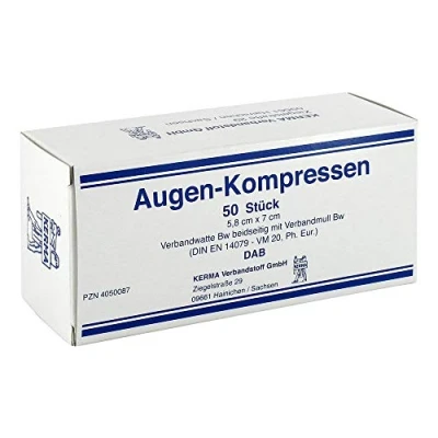 Abbildung von Augenkompressen 5,8x7 cm unsteril 50 St