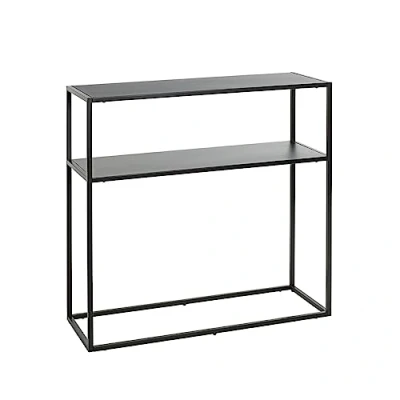 Abbildung von HAKU Möbel Regal schwarz, Metall Maße: B 80 cm x H T 30 cm, Style: Modern