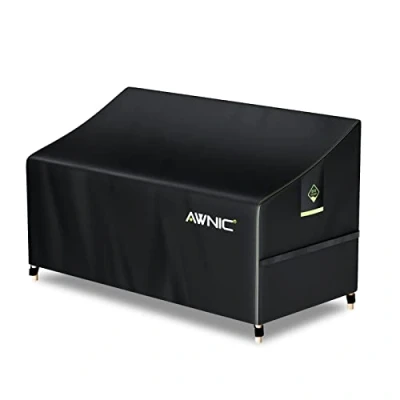 Abbildung von Awnic Gartenbank Abdeckung Hülle für Schutzhülle Abdeckplane Wasserdicht 420D Polyester 3 Sitzer 160X70X60/88cm