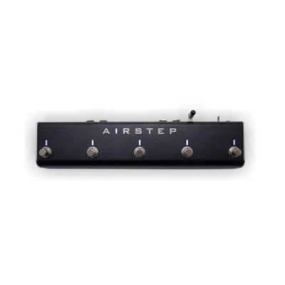 Abbildung von XSONIC Airstep Smart Multi Controller mit MIDI, HID, 5 Fußschaltern, 2 Expression Pedal Eingängen, Unterstützung von HX Stomp, Quad Cortex, DAW, Plugin, Youtube, Page, Atem, Freisprech