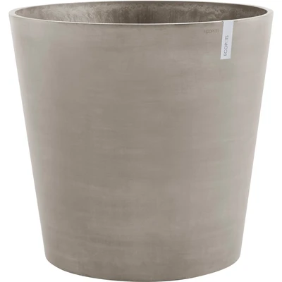Abbildung von Ecopots Amsterdam rund 60 cm mit Rädern taupe Pflanze/Blumentopf