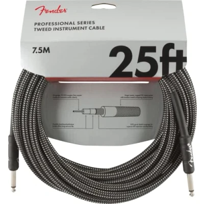Abbildung von Fender Kabel Professional Series, 7,5m graytweed