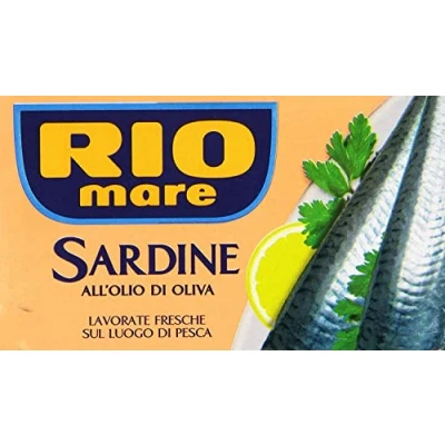 Abbildung von 3x Rio Mare filetti di sardine 120 gr Sardinen in Olivenöl ohne Knochen