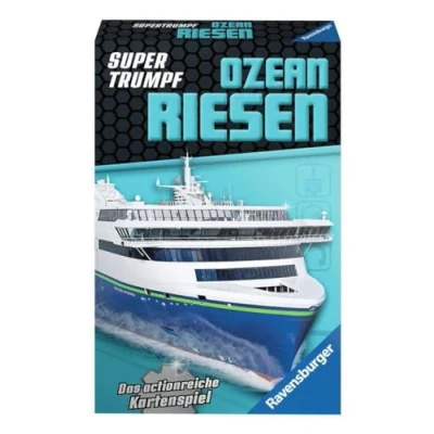 Abbildung von Ravensburger Spiel Kartenspiel, Supertrumpf Ozeanriesen 20698, Quartett...