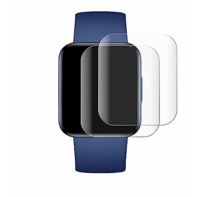 Abbildung von BROTECT 2 Stück Full Cover Schutzfolie für Xiaomi Poco Watch Screen Displayschutz Folie [3D Curved, Anti Fingerprint, Kristall Klar]