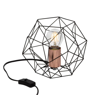 Abbildung von Brilliant Tischleuchte Synergy, ohne Leuchtmittel, Tischlampe schwarz/kupfer