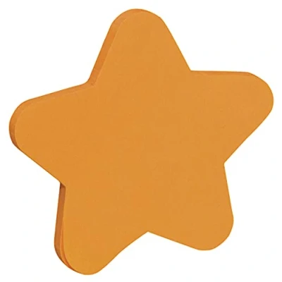Abbildung von DONAU 7570001PL 12 Notes Haftnotizen Stern Orange/ Selbstklebewürfel Haftnotizzettel Sticky Notes/ 1x50 Blatt, Notizblöcke für Büro Schule