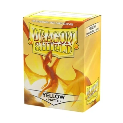 Abbildung von Unbekannt Dragon Shield Matte, Gelb / Yellow Kartenfolien Kartenhüllen Sleeves für Sammelkarten wie Pokemon Magic Standardgröße