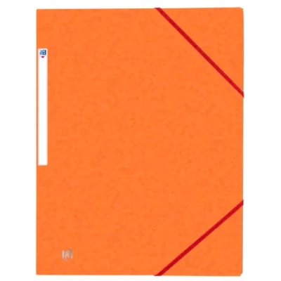 Abbildung von OXFORD 50 Stück Mappen, 3 Klappen, Top File + A4, mit Gummizug, Einband, Orange