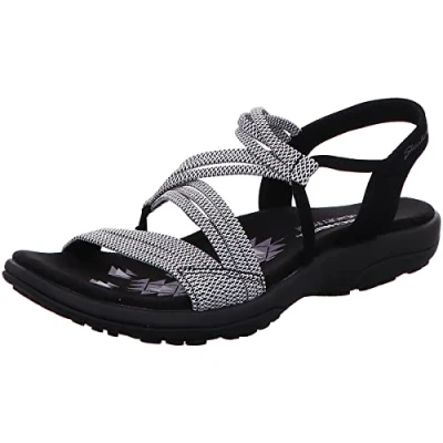 Abbildung von Skechers Damen Reggae Slim Skech Appeal Z Gore Slingback Sandale, Schwarz/Weiß, 41 EU