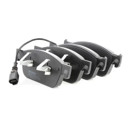 Abbildung von RIDEX 402B0625 Bremsbelagsatz Vorderachse inkl. Verschleißwarnkontakt mit Kolbenclip Front VOLKSWAGEN: Transporter 5 Pritsche / Fahrgestell