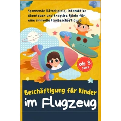 Abbildung von Beschäftigung für Kinder im Flugzeug: Spannende Rätselspiele, interaktive Abenteuer und kreative Spiele eine sinnvolle Flugbeschäftigung ab 3 Jahren