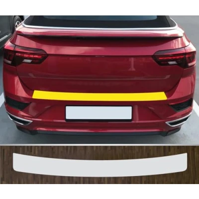 Abbildung von is tuning kompatibel mit VW T ROC Cabriolet Lackschutzfolie Ladekantenschutz transparent