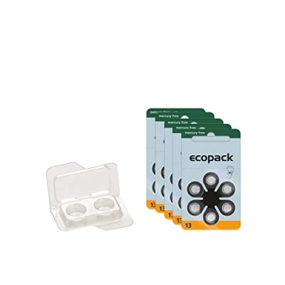 Abbildung von wns emg world Big Box Pack Varta Ecopack Typ 13 Hörgerätebatterie Zinc Air PR48 ZL2, 30 Stück