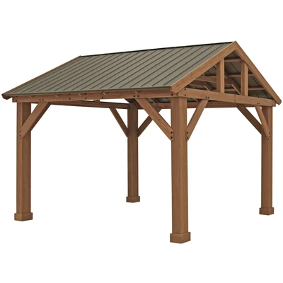 Abbildung von WESTMANN Holzpavillon &quot;Yukon 14x12&quot;, BxT: 427x366 cm