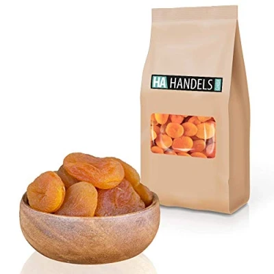 Abbildung von Aprikosen getrocknet naturbelassen geschwefelt ungezuckert ohne Stein ganz wiederverschließbare Verpackung 1kg 5kg (1kg)