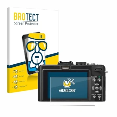 Abbildung von BROTECT Schutzglas für Panasonic Lumix DMC LX5 Schutzfolie Panzer Folie Glas [Extrem Kratzfest 9H, Anti Fingerprint, Ultra Transparent]