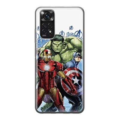 Abbildung von ERT Group Handyhülle für Xiaomi REDMI Note 11S 4G / 11 Original und offiziell Lizenziertes Marvel Muster Avengers 009 optimal an die Form des Handy angepasst, hülle aus TPU