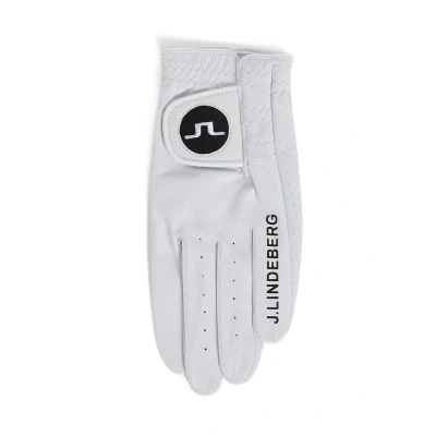 Abbildung von J.Lindeberg Herren Golfhandschuh Ron aus Leder Weiß L