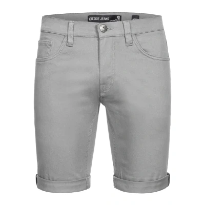 Abbildung von Indicode Herren Villeurbanne Jeans Shorts mit 5 Taschen Herrenshorts Used Look Lt Grey 3XL