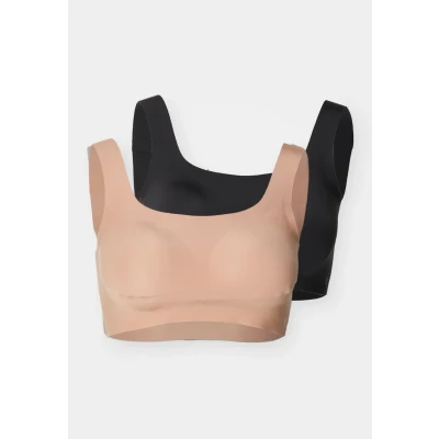 Abbildung von Sloggi FEEL 2 PACK Bustier, Damen, Größe: Large, Brown/dark combination