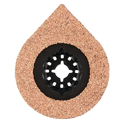 Abbildung von Makita B 65078 Starlock HM/TC Platte Mörtelentferner 70 mm TMA074, Körnung 40, für Mörtel, Fliesenkleber, Epoxid, Porenbeton, Multitool, Multifunktionswerkzeug, 1 Stück