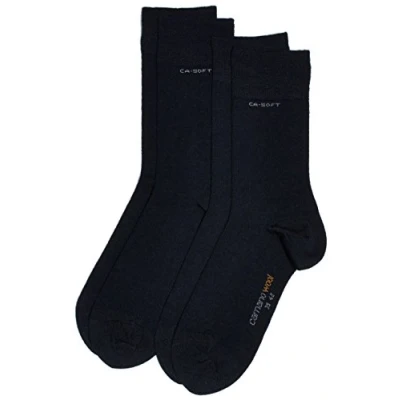 Abbildung von Camano Herren Socken 3242, Gr. 43/46, Blau (navy 4), 2er Pack