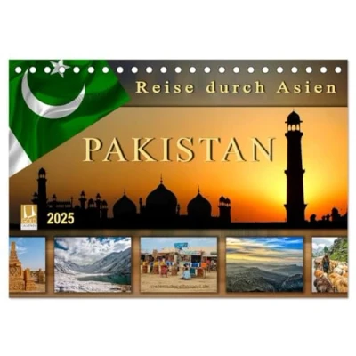 Abbildung von Reise durch Asien Pakistan (Tischkalender 2025 DIN A5 quer), CALVENDO Monatskalender