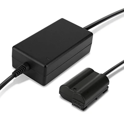 Abbildung von subtel® Netzteil EH 5 + EP 5B, 5a 5b 5c für Nikon 1 V1, D500, D600 D610, D7000 Kamera, Camcorder ca. 3,5m Akku Dummy DC Kuppler Netzadapter Stromkabel Gleichstromkuppler Koppler Kupplung