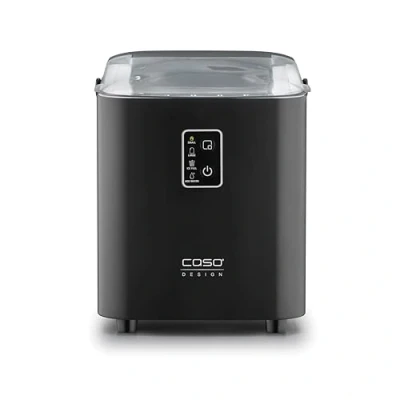 Abbildung von Caso IceChef Compact Design Eiswürfelbereiter, schnelle Eiswürfel, 500g in 1h, 1L Wassertank, hygienische Selbstreinigungsfunktion, mit Tragegriff, inkl. Eisschaufel