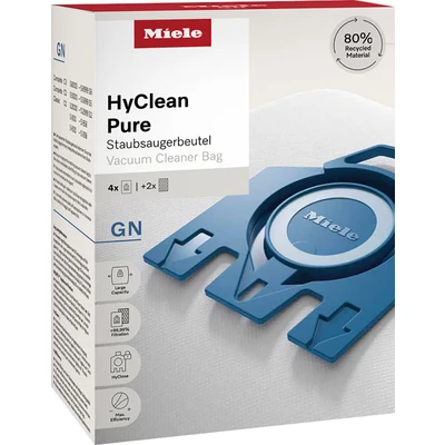 Abbildung von Miele Staubsaugerbeutel &quot;GN HyClean Pure 2.0 / Mit bester Filtrationsleistung&quot;, (Packung), 4er Pack Staubbeutel, 2er Filter