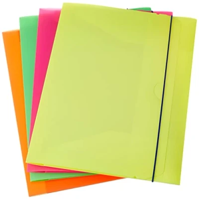 Abbildung von Cartellina con elastico Fellowes progetti dorso 3cm colori fluo [1028101]