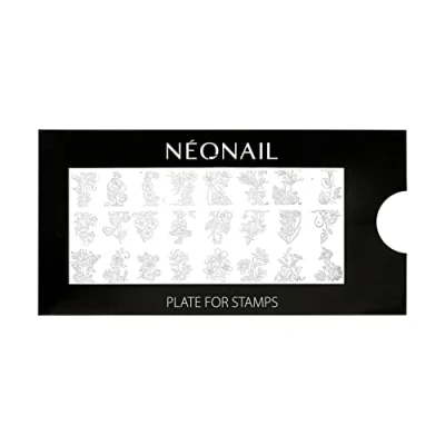 Abbildung von NEONAIL Stamping Plate 18 Platte Schablonen Nail Art Nageldesign Nagel Stempel Schablone French Nails Nagelkunst