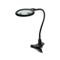 Abbildung von Goobay Lupenlampe 6 W LED Lupenleuchte mit Klemme, SMD LED, kaltweiß, 6500 K, Lupe 3 Dioptrien, 1,75 fache Vergrößerung