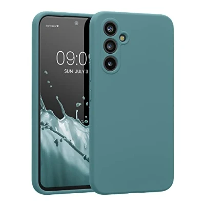 Abbildung von kwmobile Hülle kompatibel mit Samsung Galaxy A54 5G Case gummiert Silikon Handyhülle Schutzhülle Antique Stone
