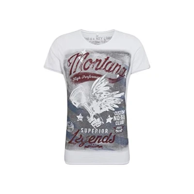Abbildung von Key Largo Montana Tshirt print, Herren, Größe: XXL, White