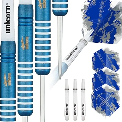 Abbildung von Unicorn Darts Silverstar Blue Tungsten 80% Steeltip 21 g Dart