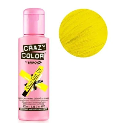 Abbildung von Crazy Color Semipermanente Haarfarbe Creme Vorsicht UV 100 ml