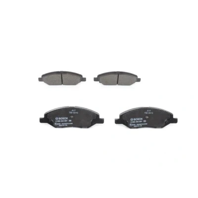 Abbildung von BOSCH 0 986 494 867 Bremsbelagsatz Low Metallic mit akustischer Verschleißwarnung Anti Quietsch Blech NISSAN: Tiida Schrägheck, Limousine
