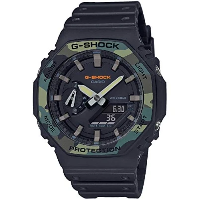 Abbildung von CASIO G SHOCK Chronograph GA 2100SU 1AER, Quarzuhr, Armbanduhr, Herrenuhr, digital, bis 20 bar wasserdicht