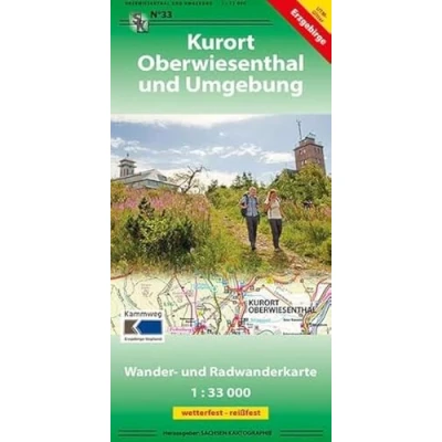 Abbildung von Oberwiesenthal und Umgebung: Wander Radwanderkarte 1:33 000 GPS fähig wetterfest, reißfest
