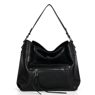 Abbildung von TANTOMI Handtasche Damen, Große Kapazität Umhängetasche, Moderne Elegante Henkeltaschen Einkaufstasche mit Abnehmbarem Schulterriemen für Verschiedene Szenen, Schwarz
