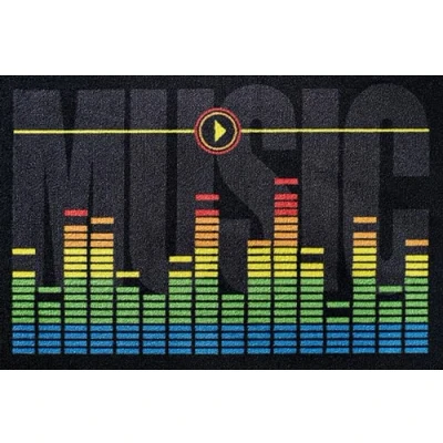 Abbildung von empireposter Equalizer Music Fussmatte, Größe: 60 x 40 cm, Material Polypropylen