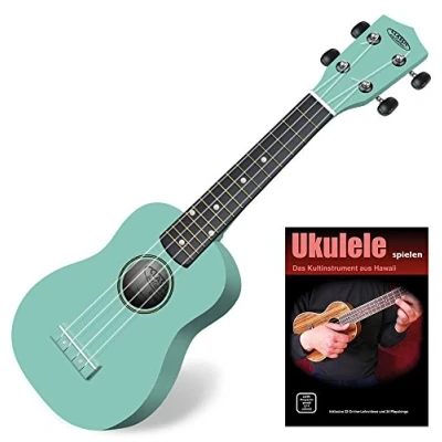 Abbildung von Classic Cantabile US 100 TQ Sopran Ukulele Türkis SET inkl. Lernheft