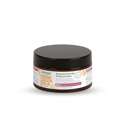 Abbildung von alkmene Regenerierende Calendula Creme für strapazierte &amp; trockene Haut 200 ml Vegane Hautcreme lindert Juckreiz